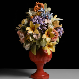 flores en porcelana